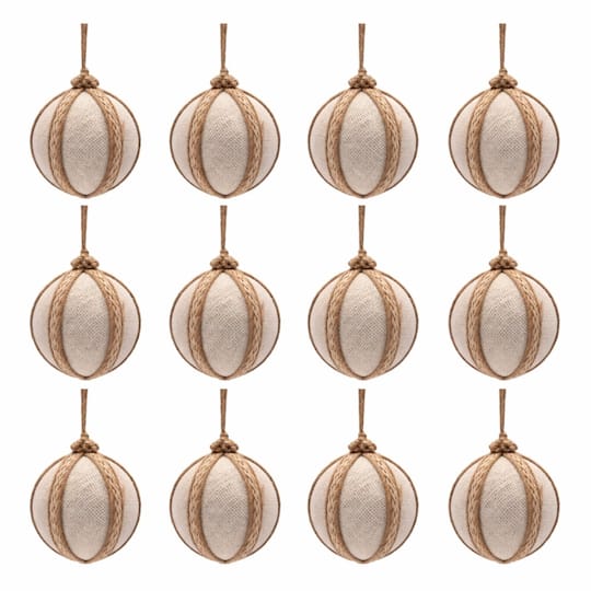Melrose 8.25" Plastic Ball Ornaments, 12ct.